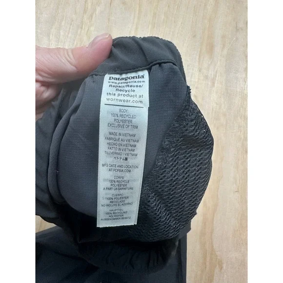 Patagonia Terrebonne Joggers Mens Medium Black Lightweight Hiking Pants 24540 - Picture 4 of 8
